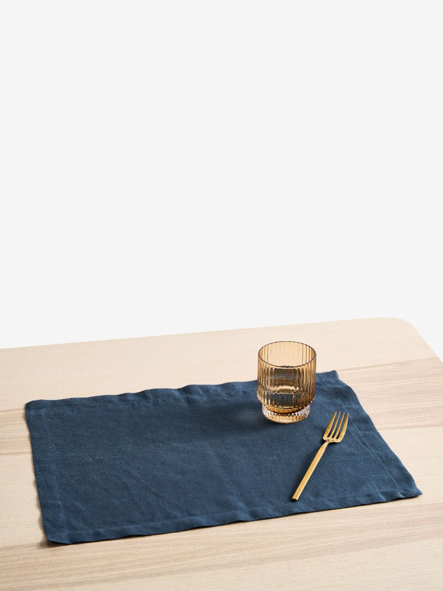 100% Linen Table Placemat Set