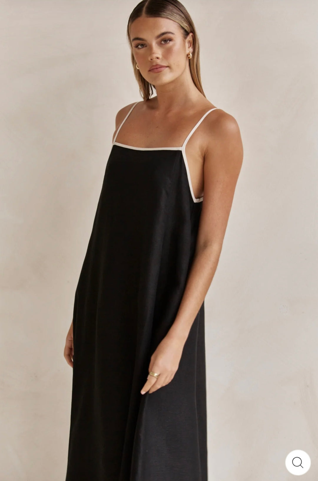 Black & White Cotton Dress | Maxi Dress | Cotton Dress | 100% Organic