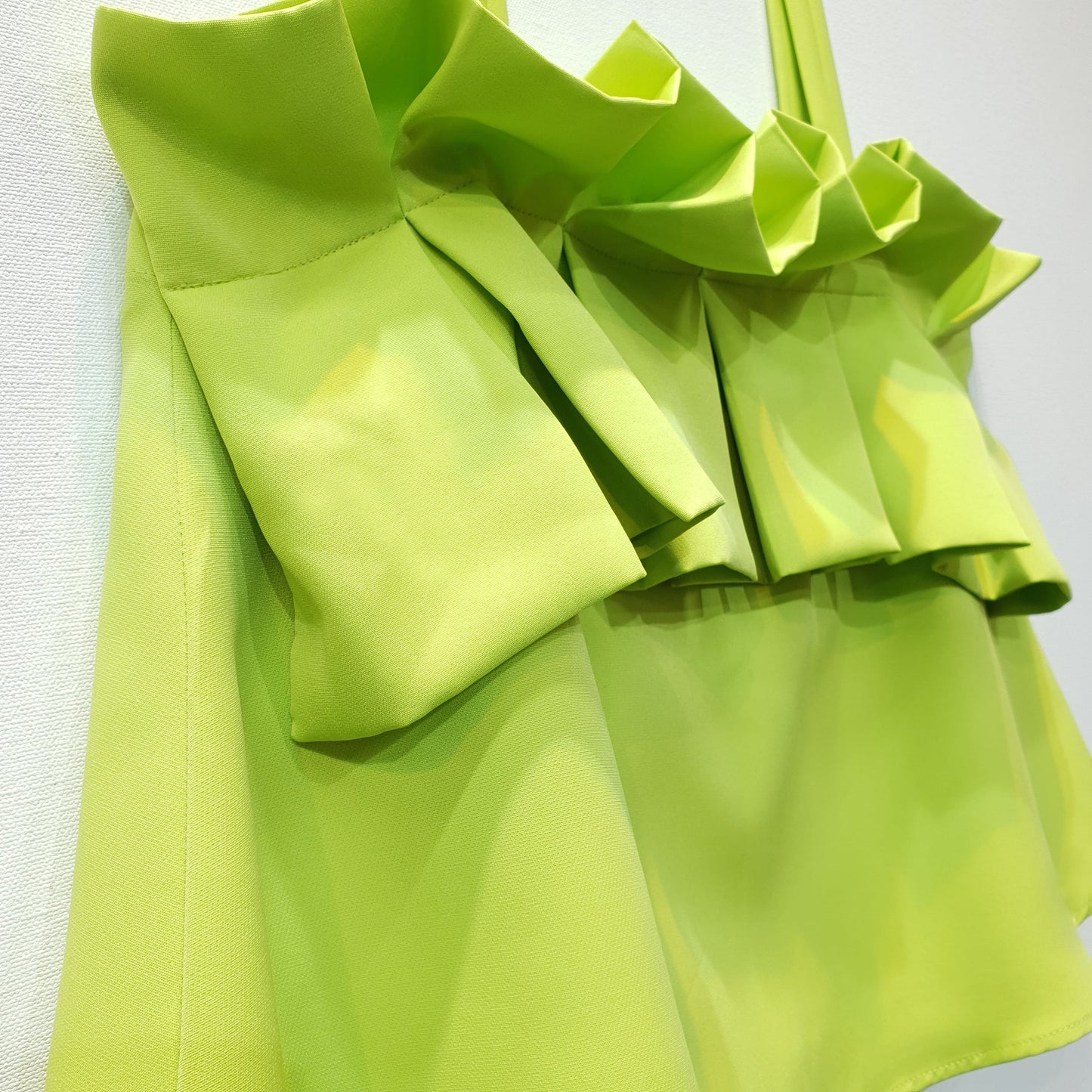 Ruffle Top | Green Top | Summer Top