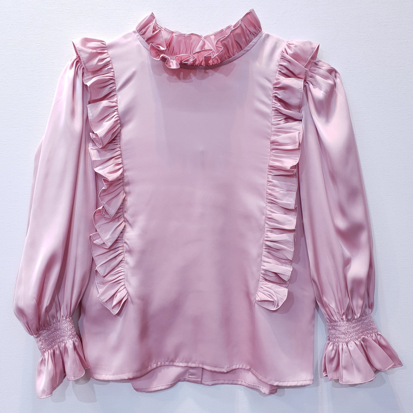 Satin Top with Frills