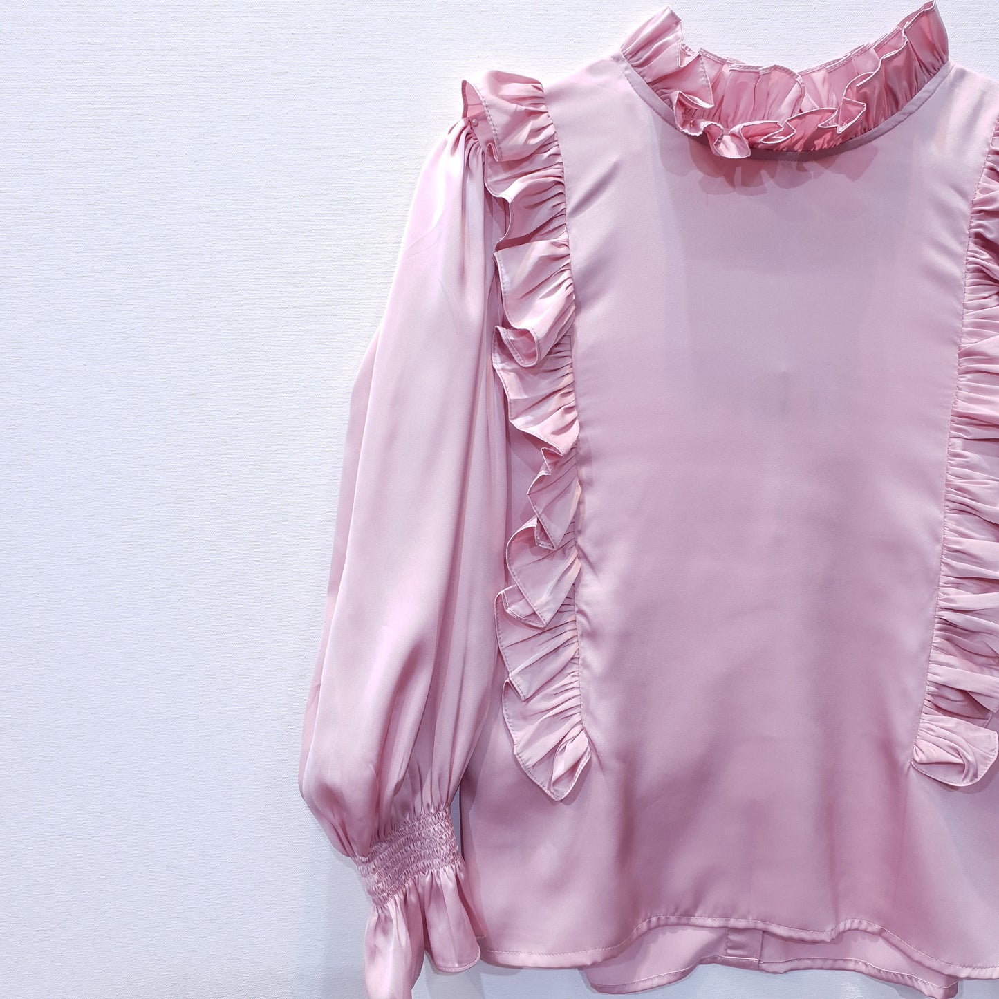 Satin Top with Frills