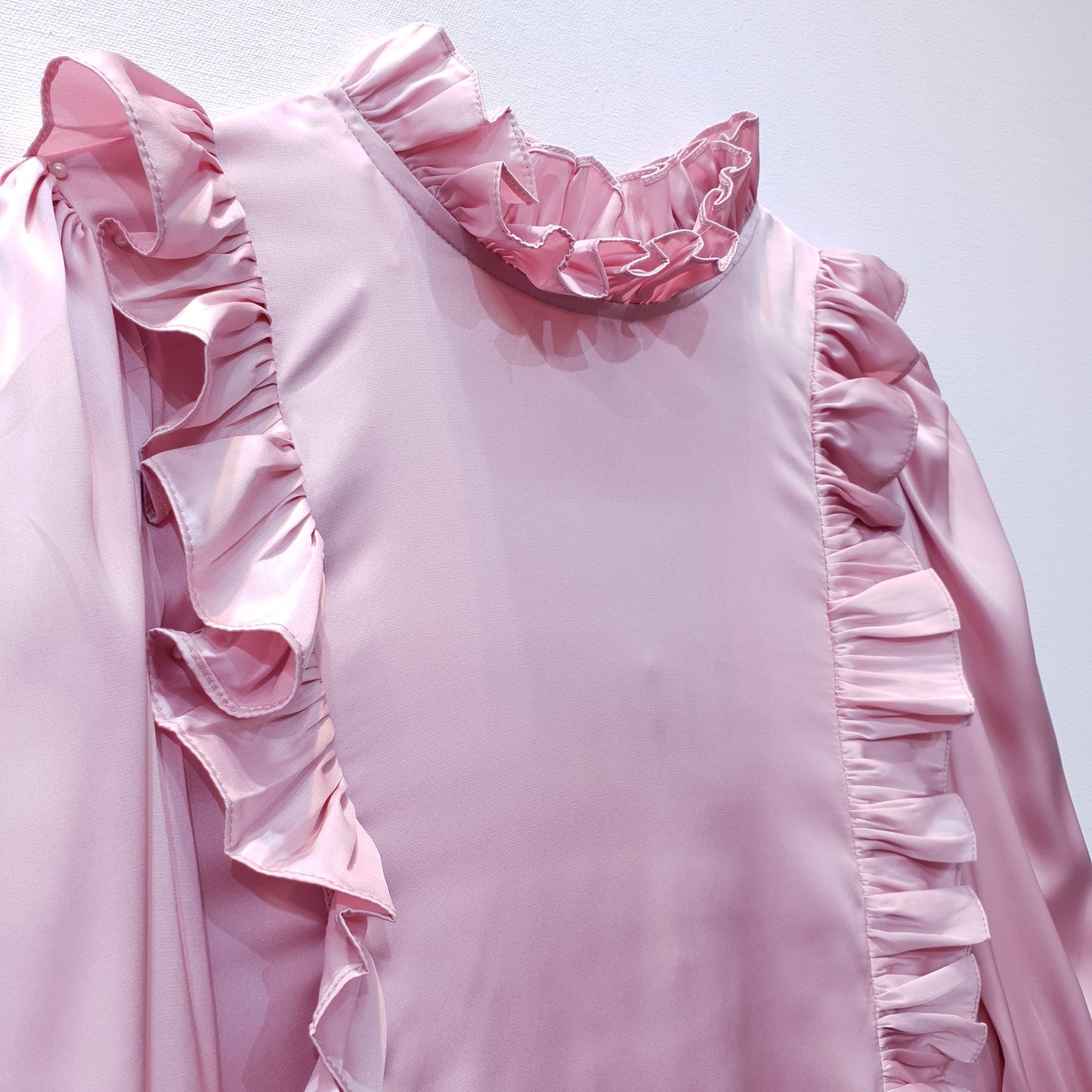 Satin Top with Frills