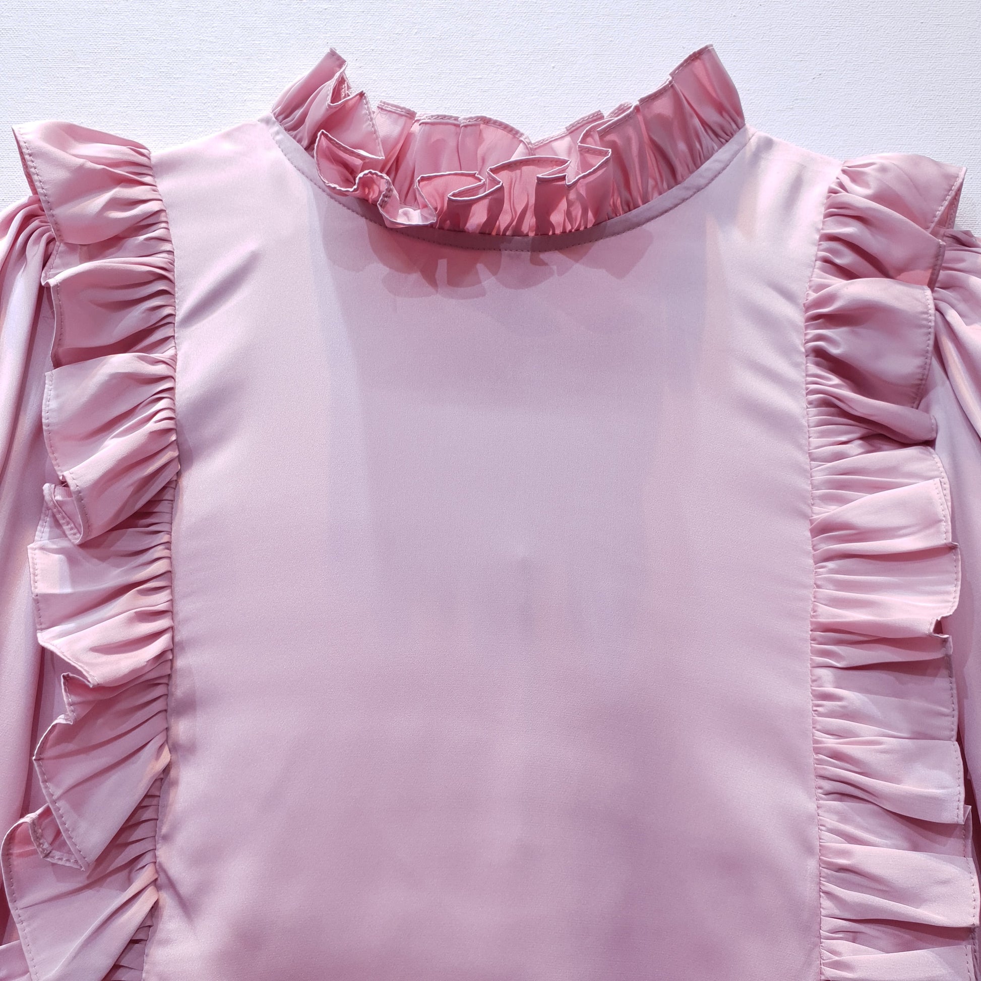 Satin Top with Frills