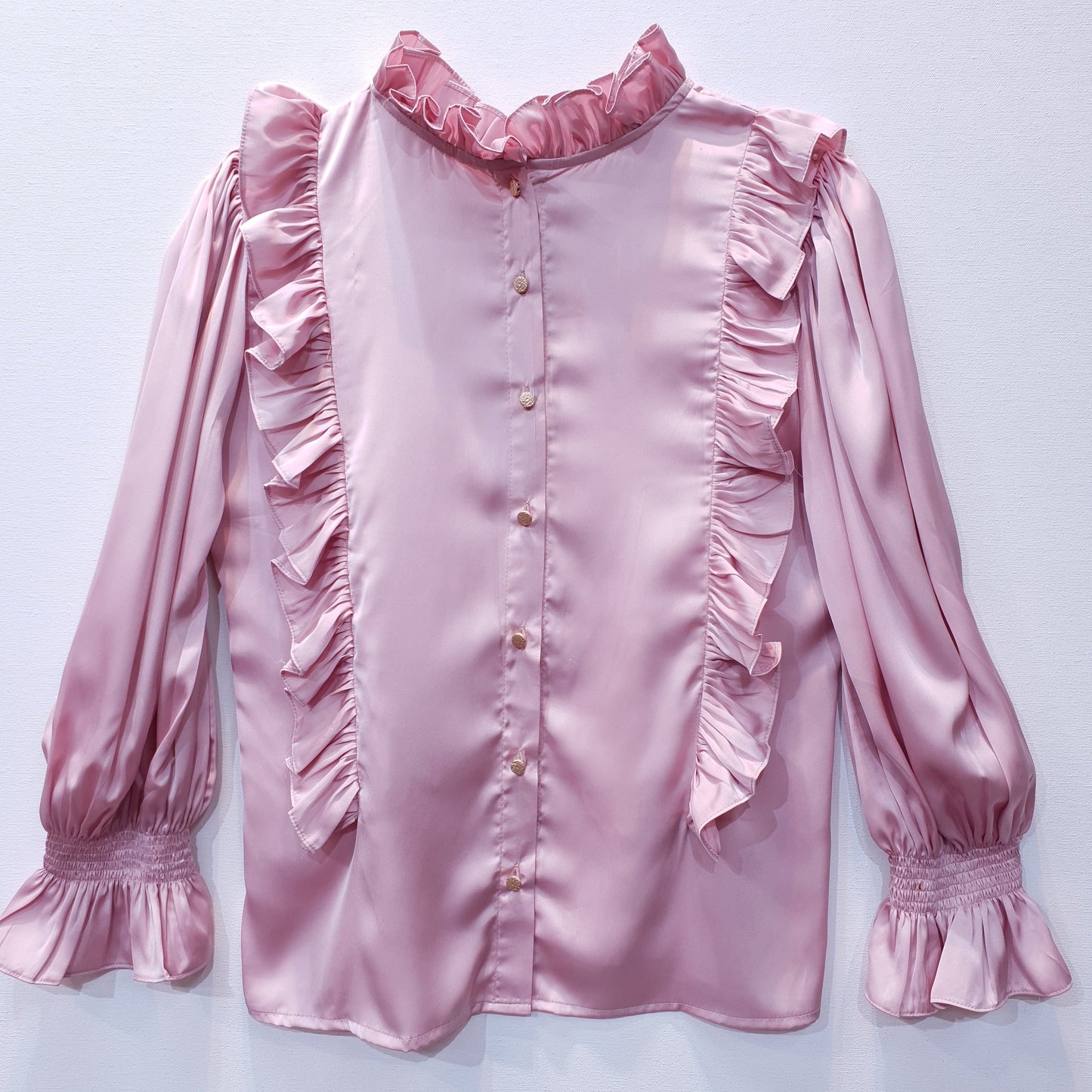 Satin Top with Frills