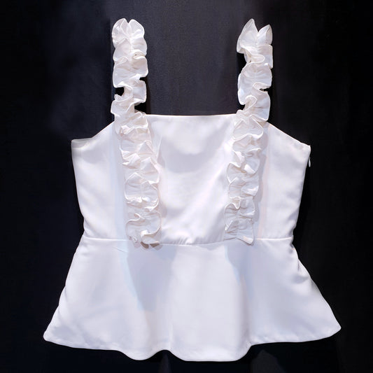 Peplum Top with Frills