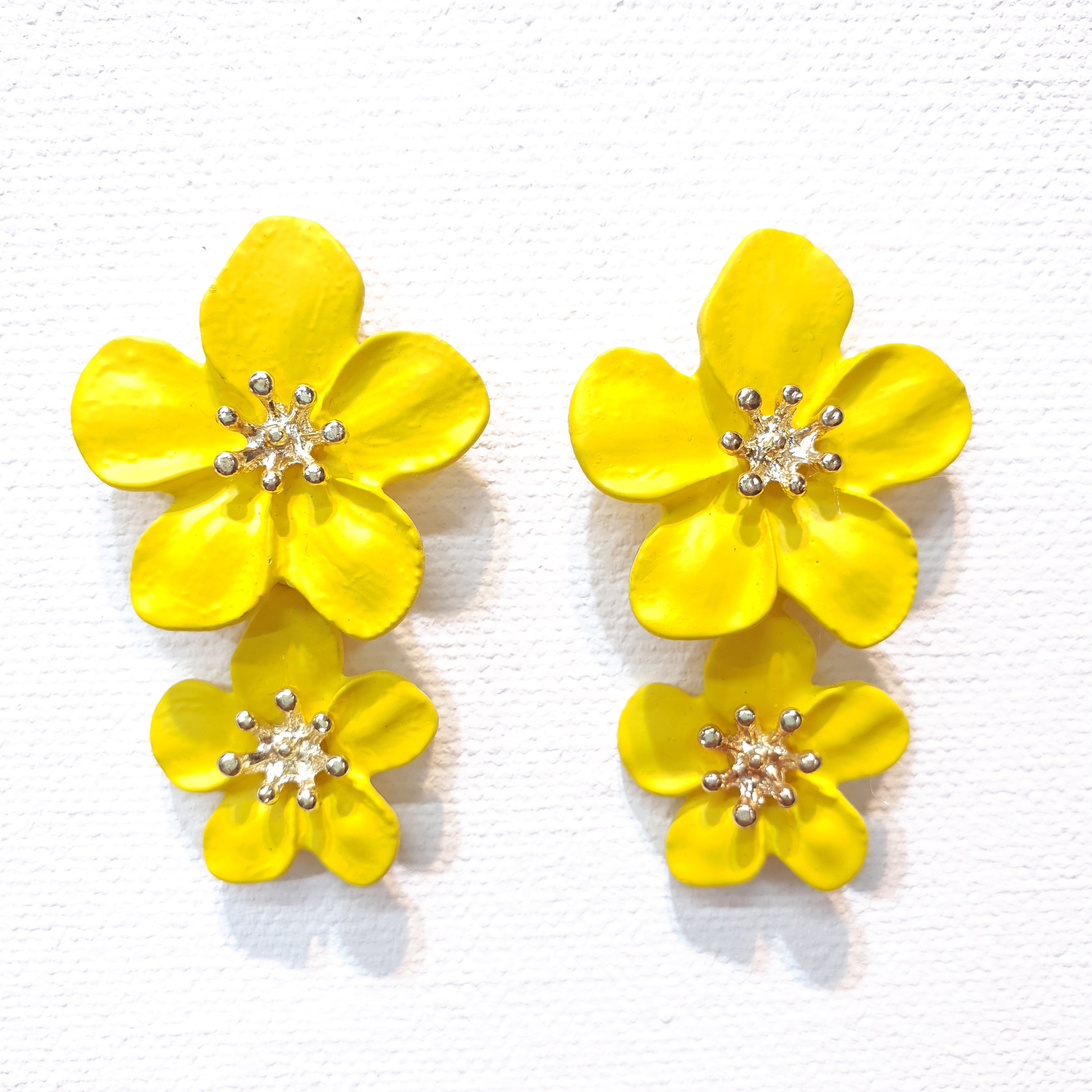 Yellow Bloom in Summer Earrings – Drjosworkshop