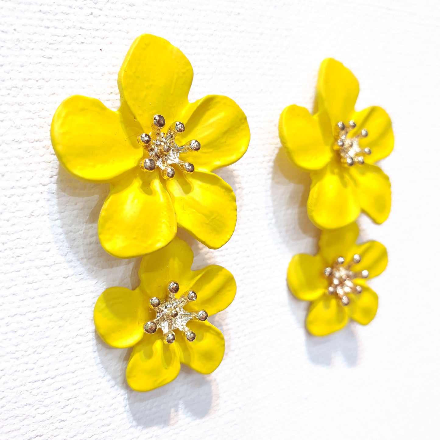 Yellow Flower Earrings