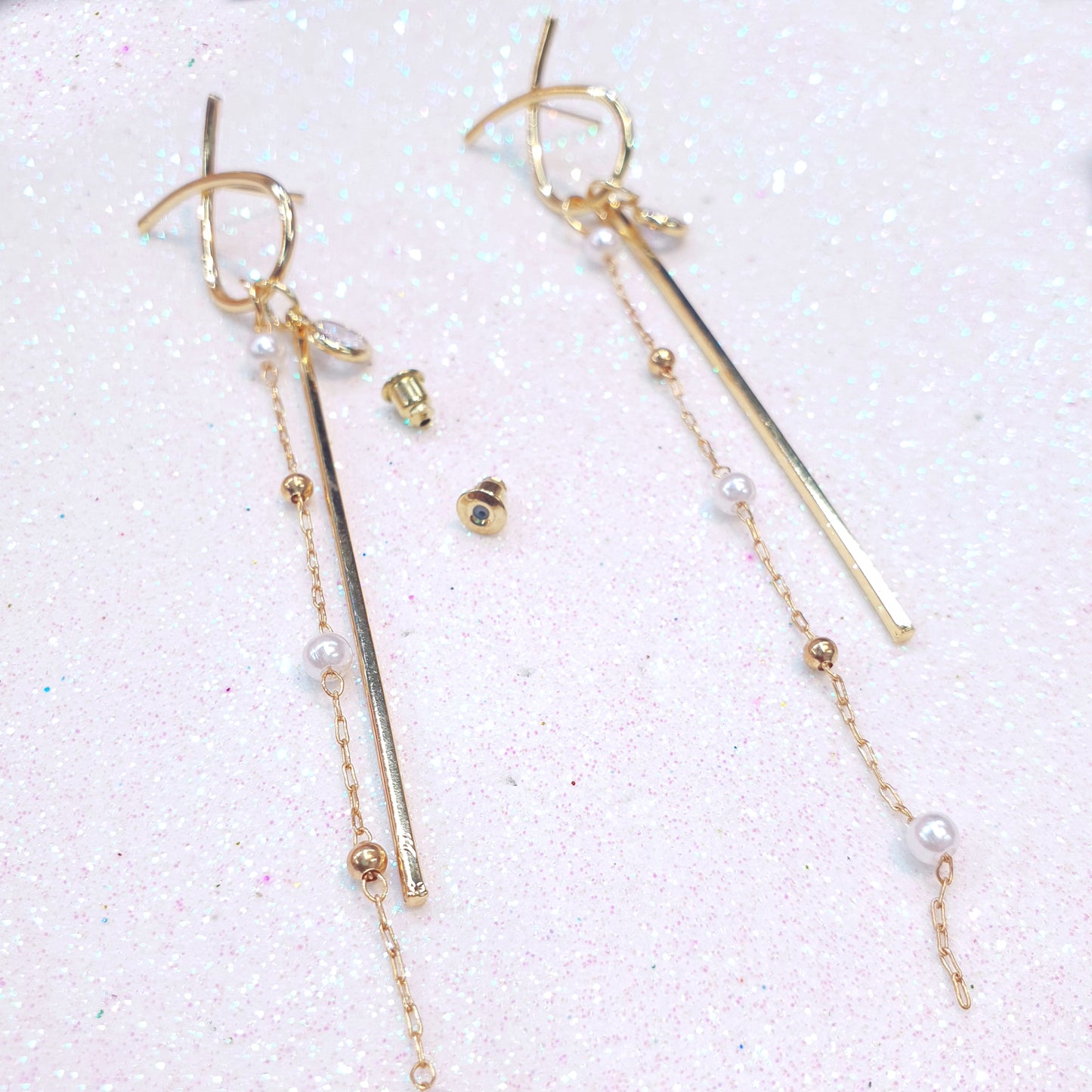 Gold Knot Dangle Earrings