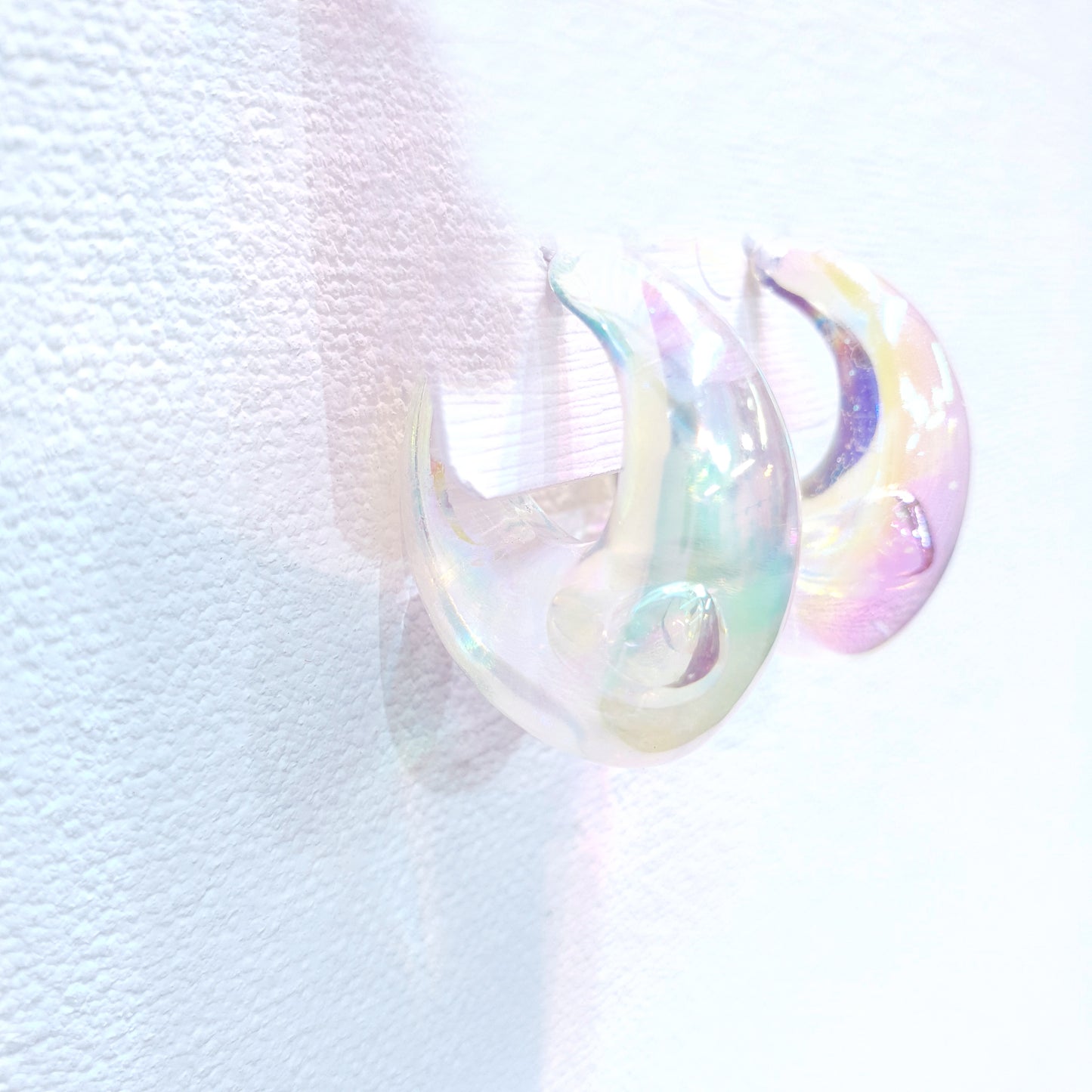 Rainbow Hoop Earrings