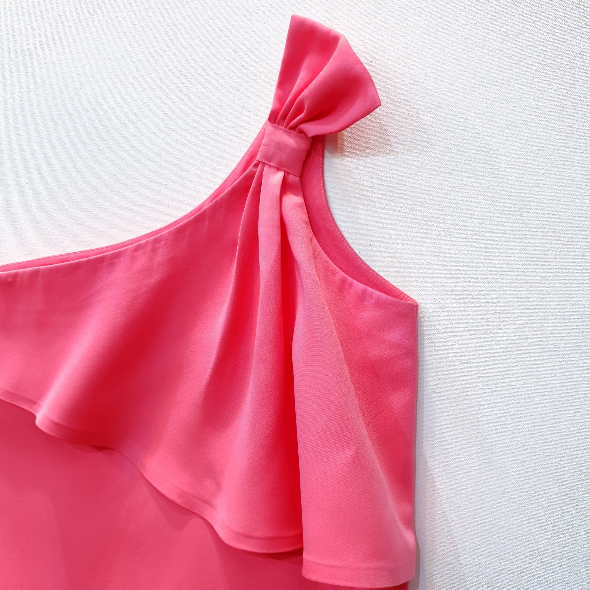 One Shoulder Top | Bow Top | Pink Top | Frill Top