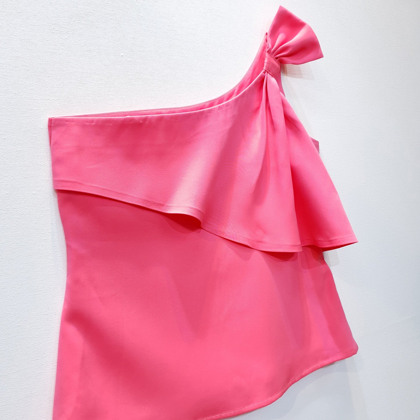 One Shoulder Top | Bow Top | Pink Top | Frill Top