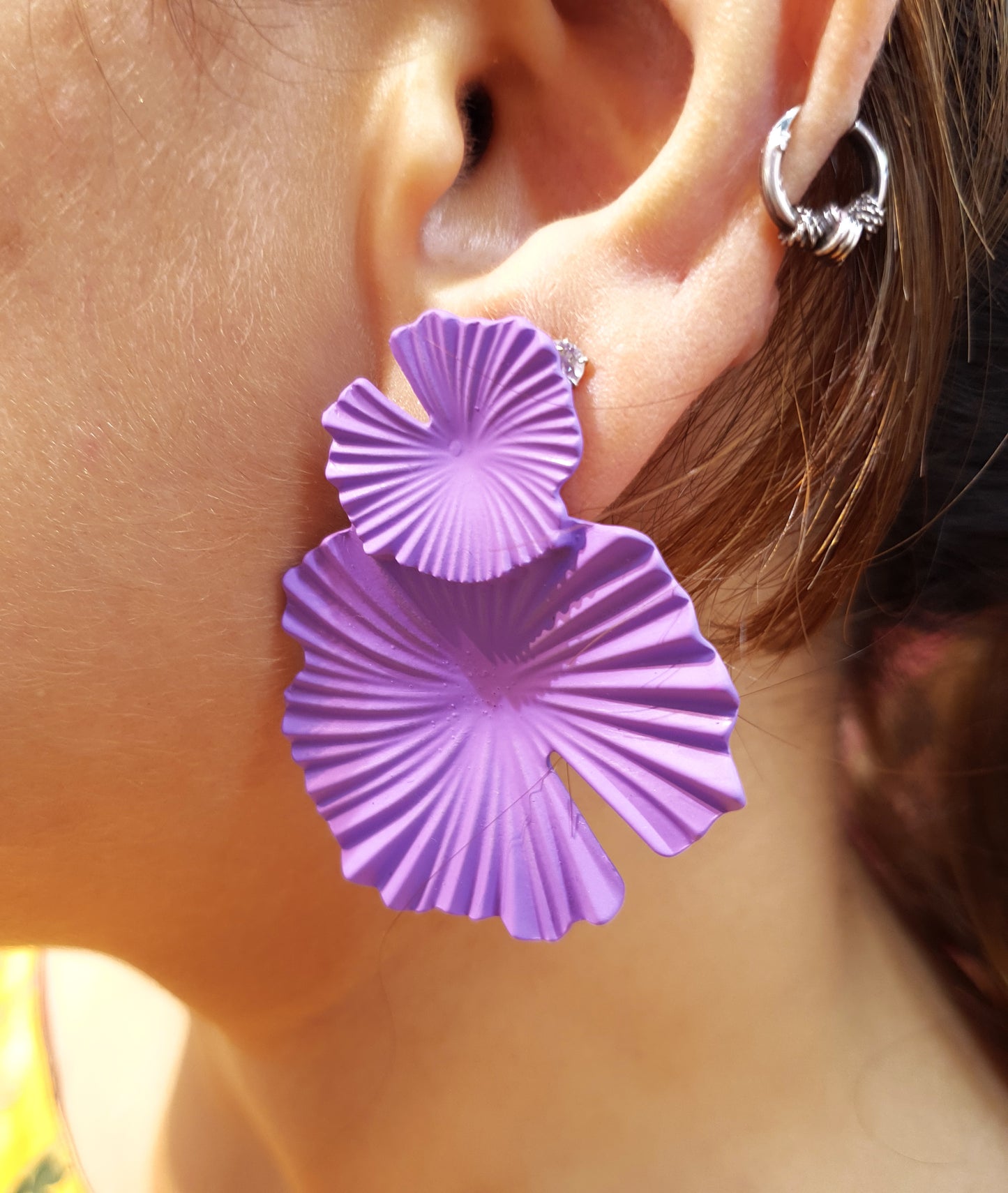 Purple Earrings | Gorgeous Purple Earrings for Women with Floral Design