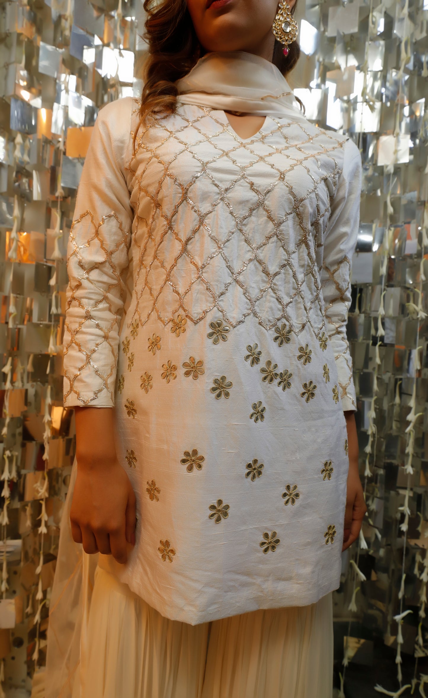 Ivory Sharara Set