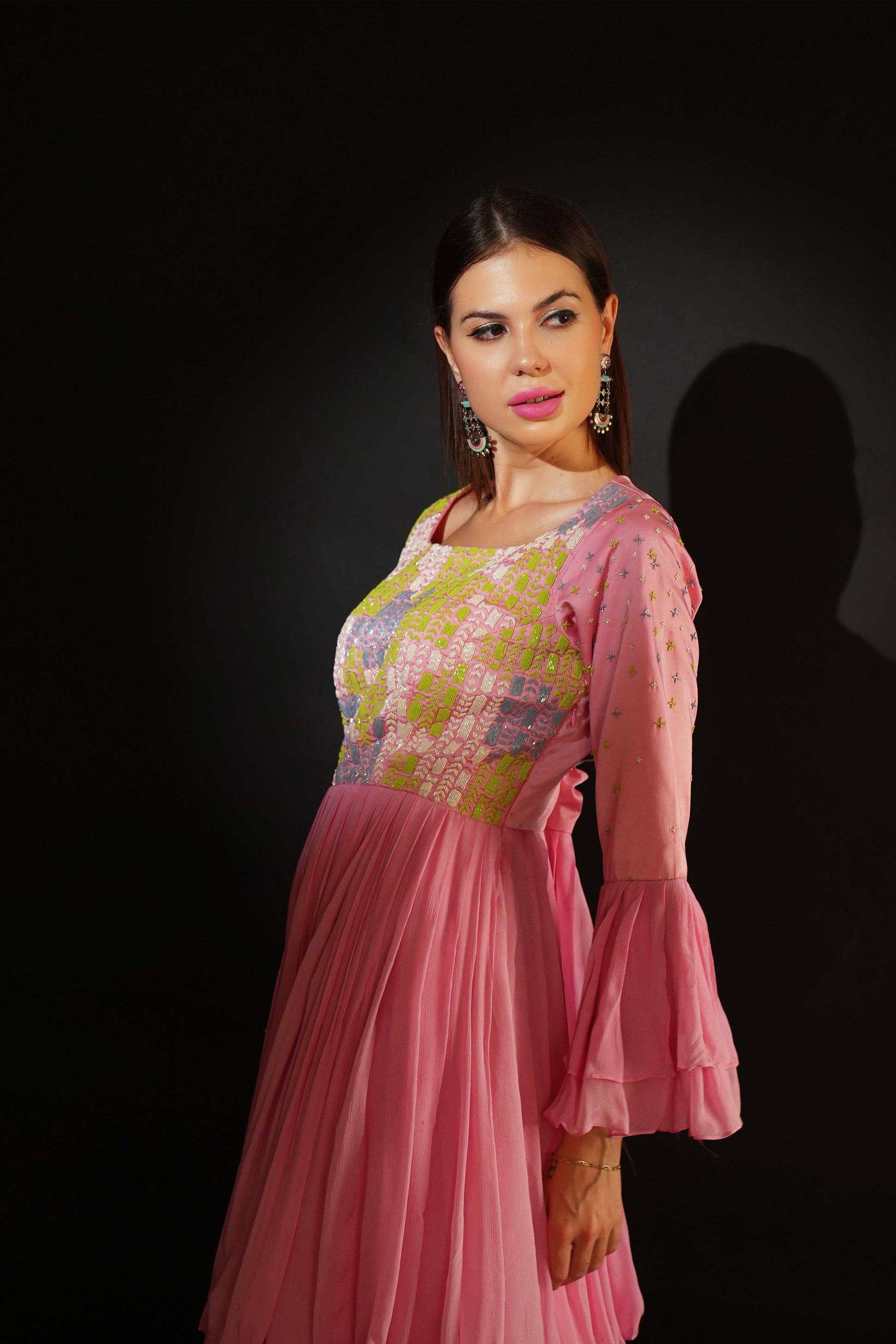 Pink Gharara Set