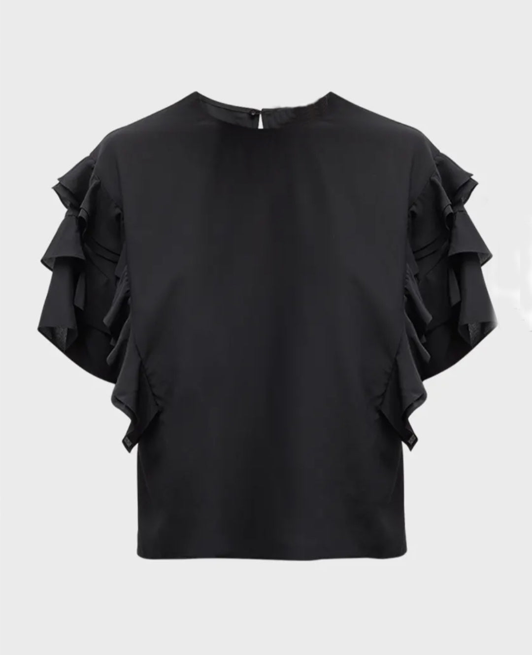 Black Frill Top