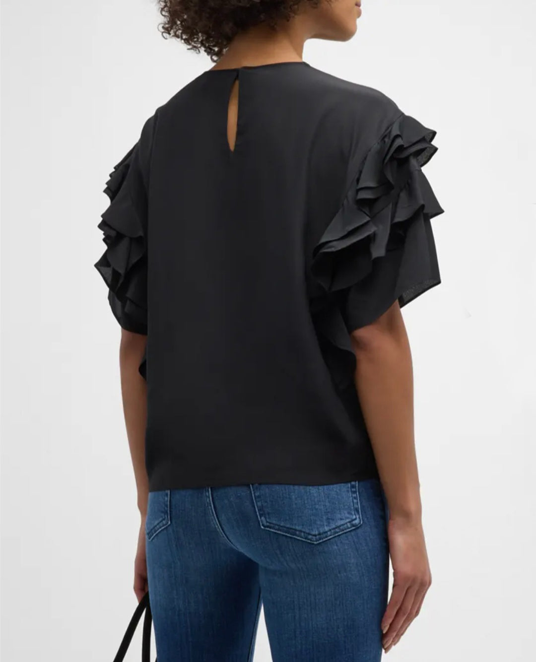 Black Frill Top