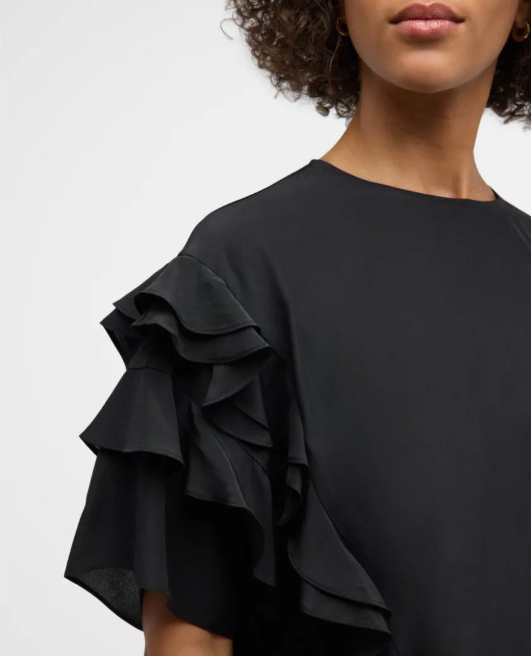 Black Frill Top