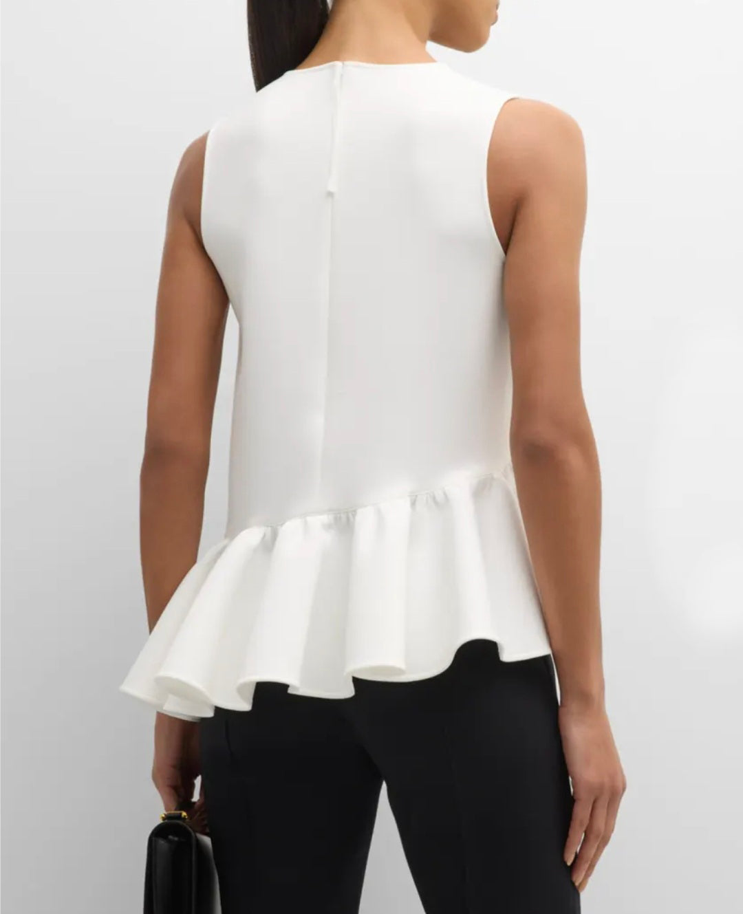 White Frill Top