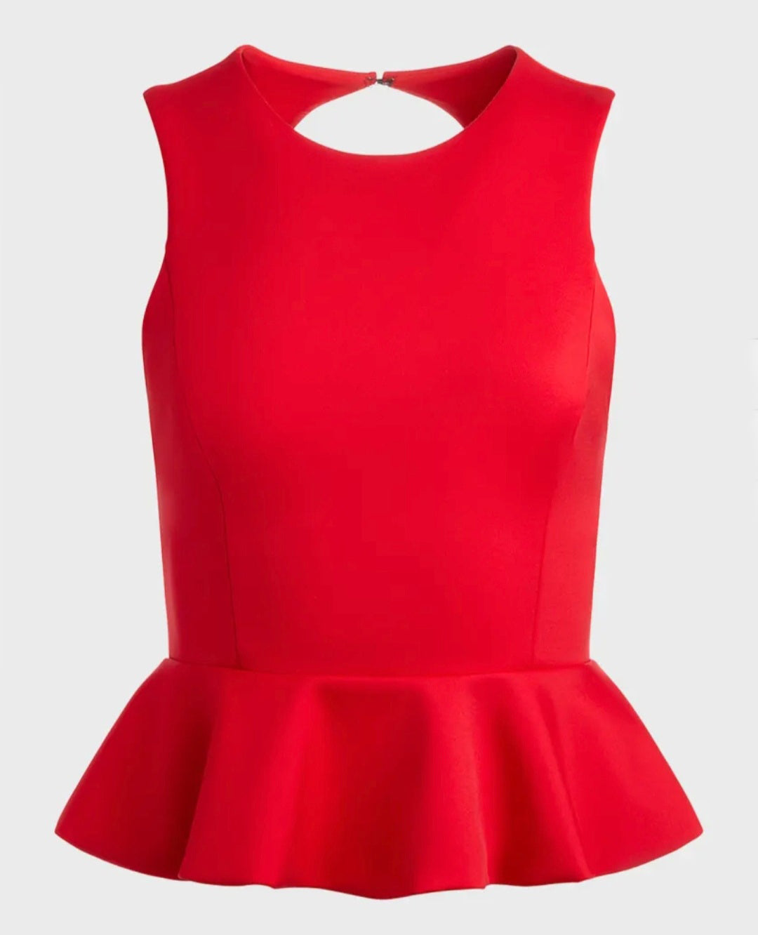 Red Top | Peplum Top | Sleeveless Top | Red Peplum Top