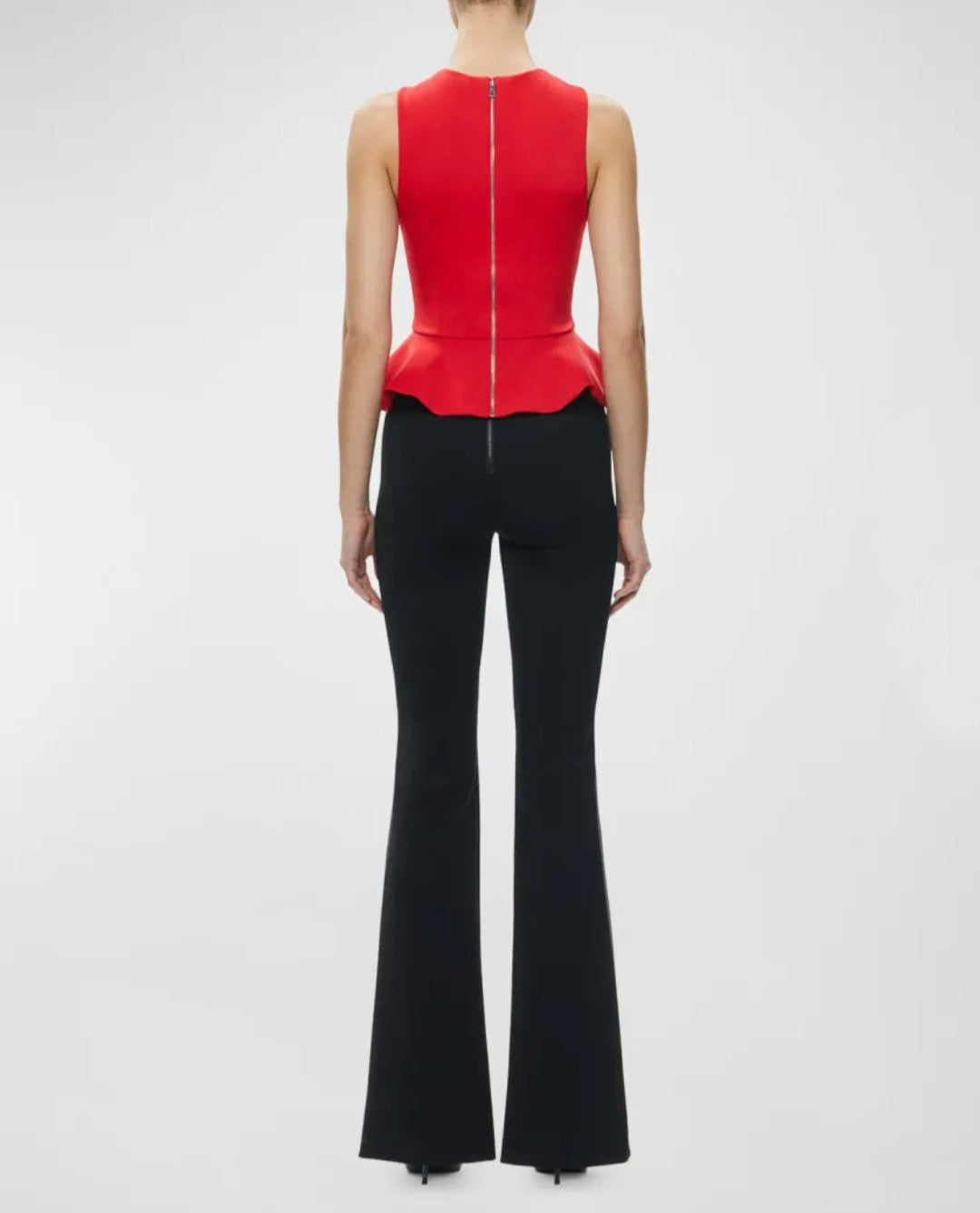 Red Top | Peplum Top | Sleeveless Top | Red Peplum Top