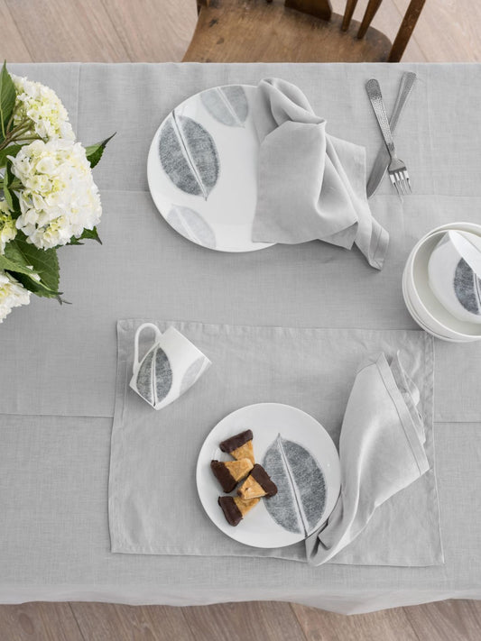 100% Linen Table Placemat Set