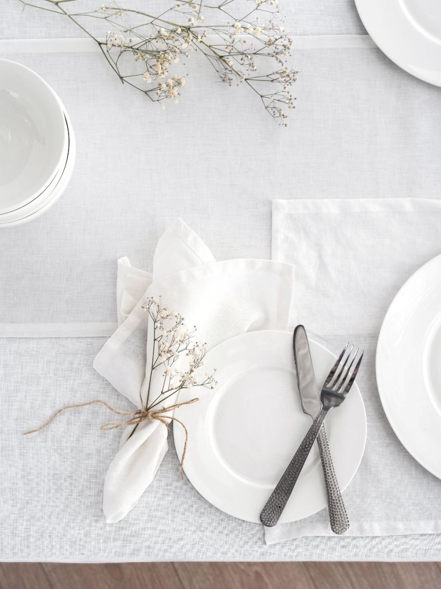 100% Linen Table Cloth