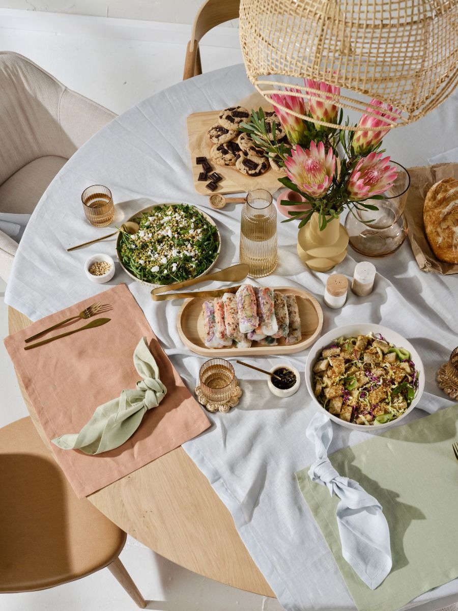 100% Linen Table Placemat Set