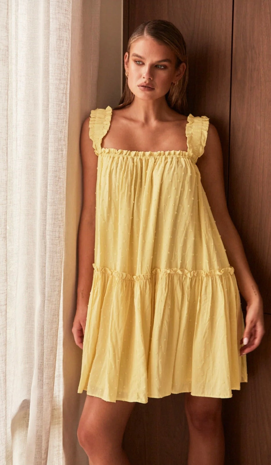 Yellow Cotton Dress | Cotton Dress | Yellow Dress | Cotton Clothing | 