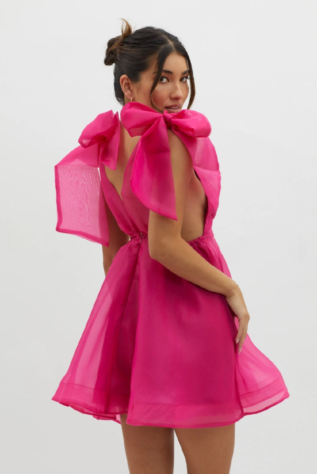 Pink Organza Dress | Mini Dress | Organza Dress