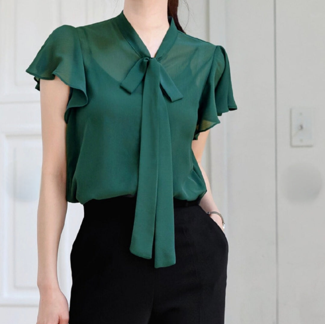 Tie up Top | Stylish Short Sleeves Cropped Tie Up Tops for Women - Loose Fit