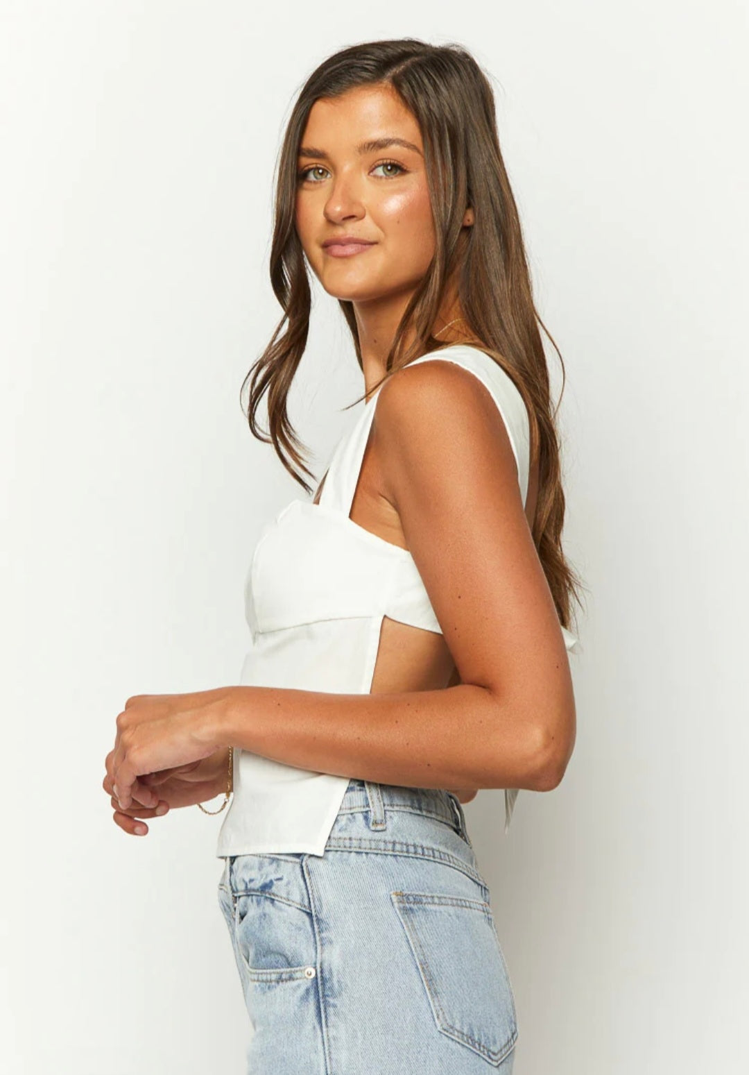 White Cotton Top | Cotton Top | Crop Top | Summer Top | Backless Top