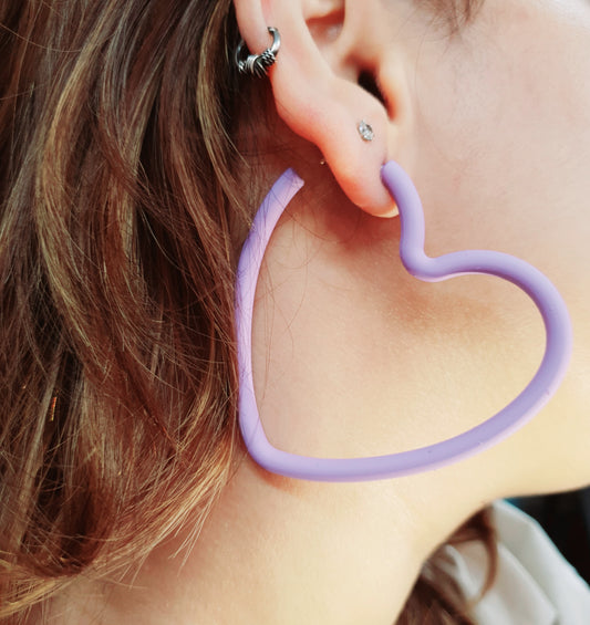 Heart Earrings | Lovely Heart Hoop for Women