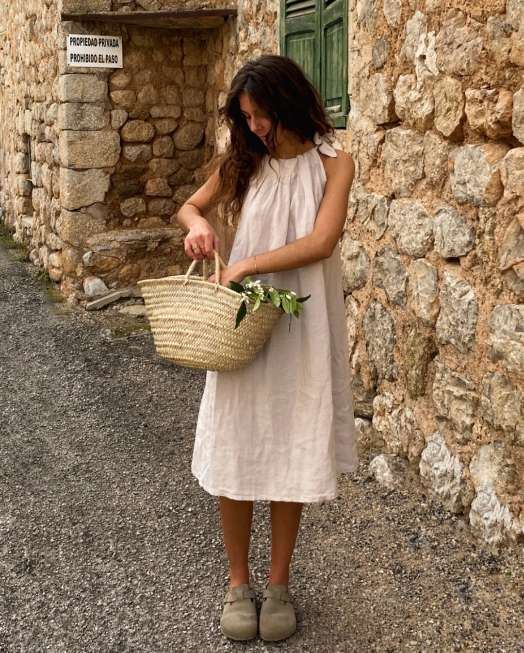 Ivory Linen Dress | Maxi Dress | Linen Dress | Linen Clothing | 100% O