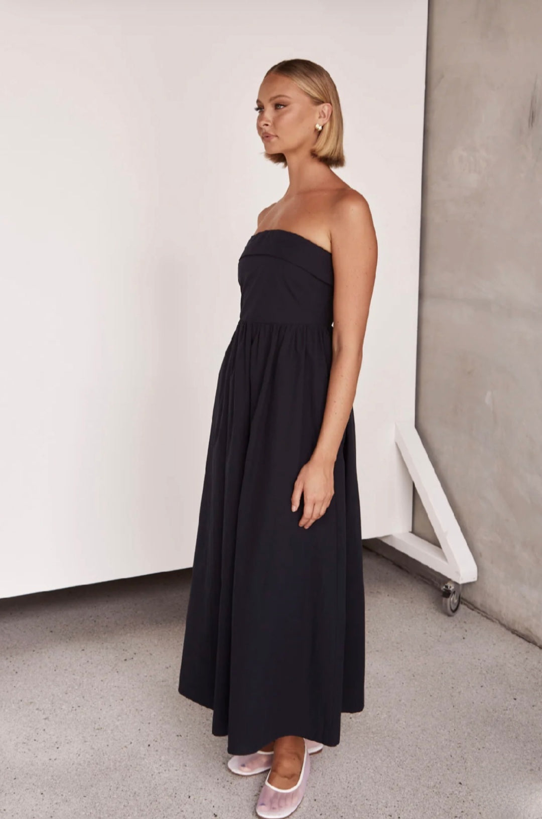 Black Cotton Dress | Maxi Dress | Cotton Dress | Black Dress