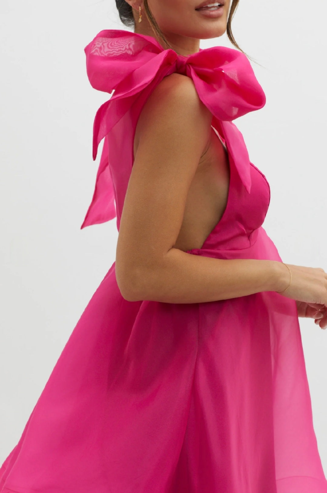 Pink Organza Dress | Mini Dress | Organza Dress