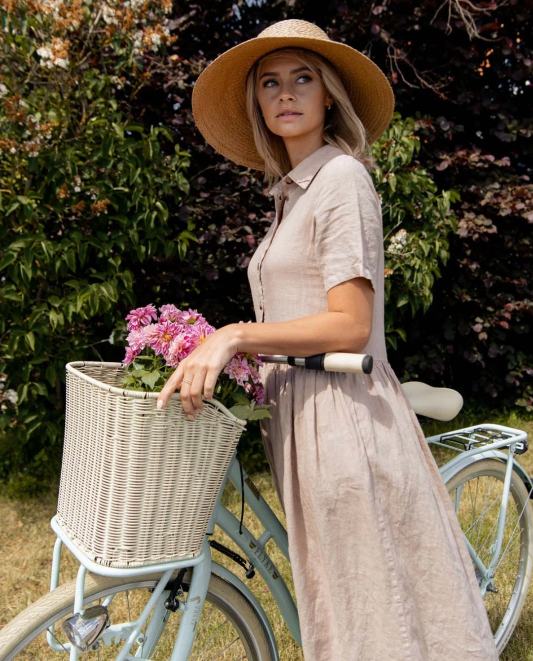 Beige Linen Shirt Maxi Dress | Maxi Dress | Linen Dress | Linen Clothi